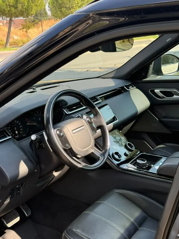 Range Rover Velar driver interior rental in Tirana Albania